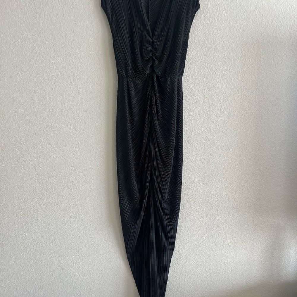 Good American Black Asymmetrical Dress